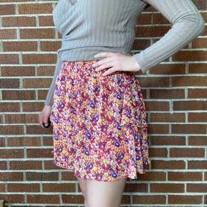 The Korner by Anthropologie Tiered Floral Skort